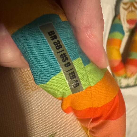 Farm Rio Pineapple Puffy Flip Flop Sandals NWT - Picture 11 of 11